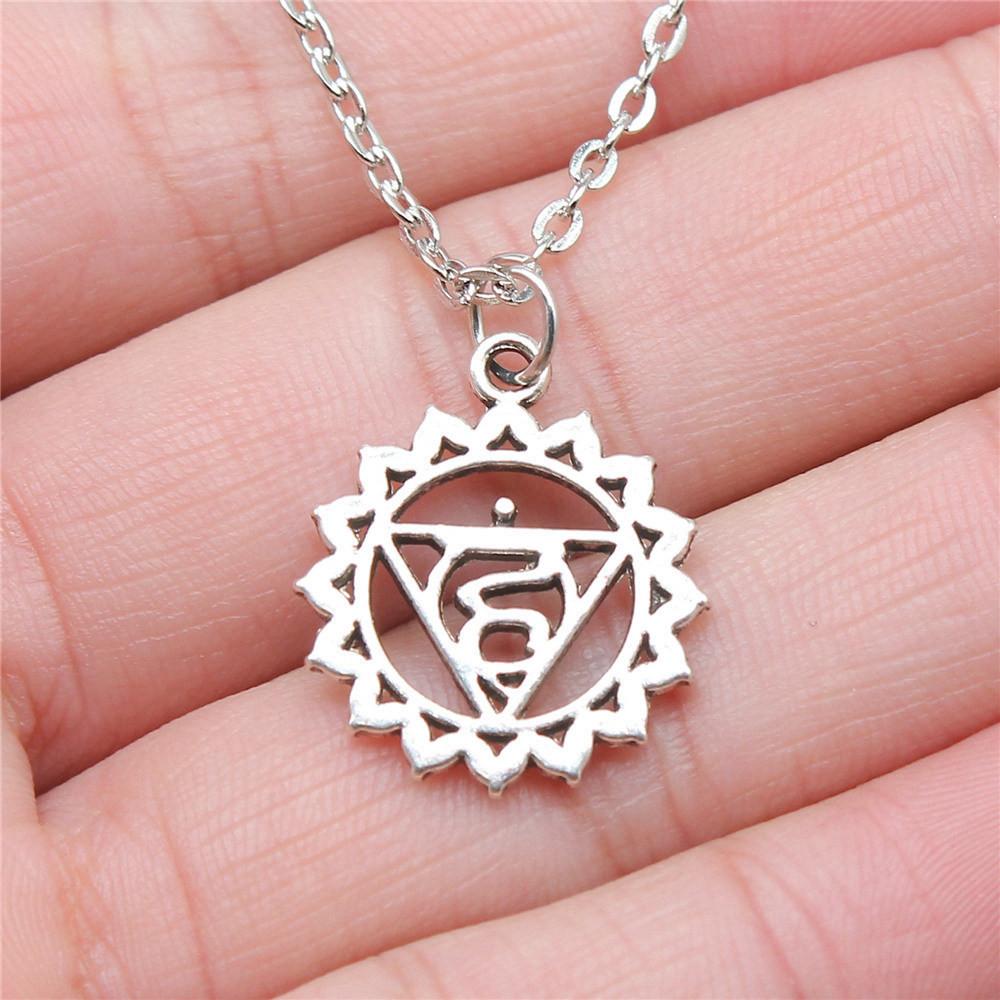 OM Jógový náhrdelník na krk 43cm řetízek Dámské šperky Plážové Boho věci