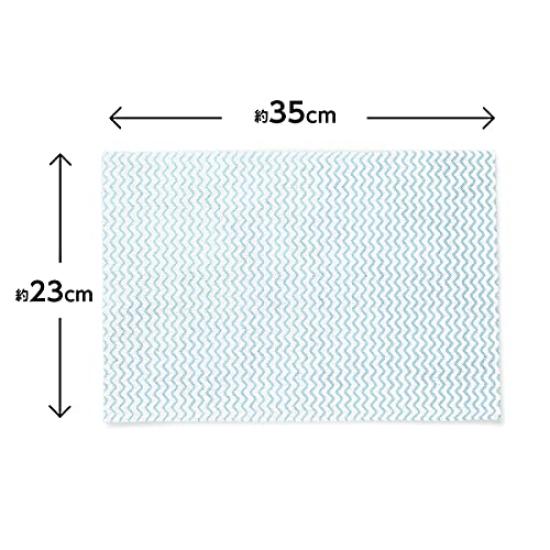 Strix Design Counter Cloth Roll, Heavy Duty, 60 Cuts, Blue, Approx. 23 X 35cm, Disposable Nonwoven Fabric, Dishcloth, Table Duster, Commercial Use,