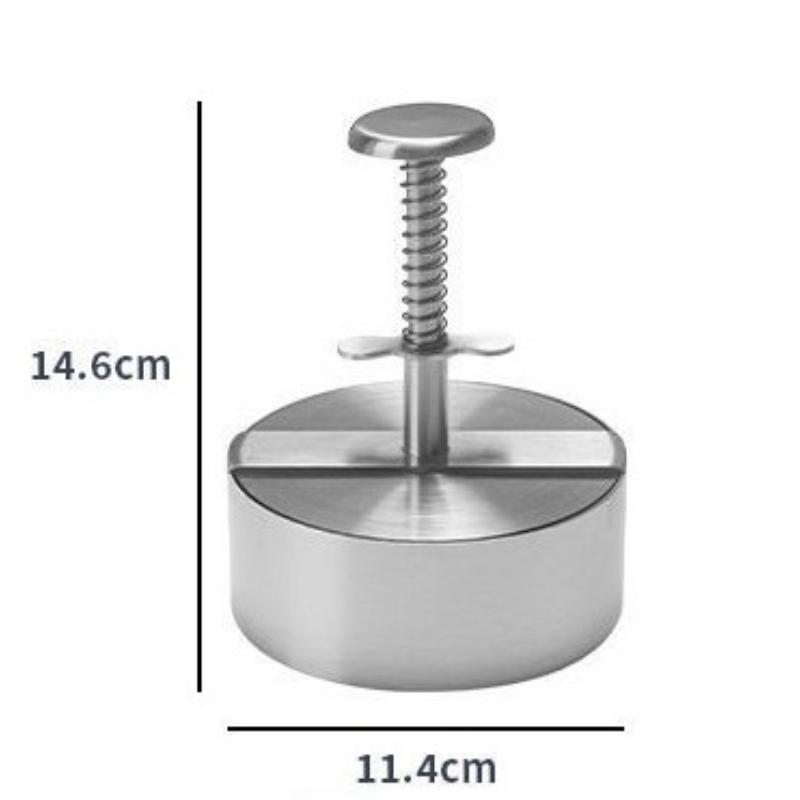 Stainless Steel Burger Meat Patty Pressing Device Manual Meat Pressing Mold Thickened Rice Ball Meat Filling Kitchen Tools
