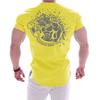 Gym Muscular Mens Fitness Shortsleeved Tightfitting Shirt Breathable Tshirt For Running Exercise Training Casual Top