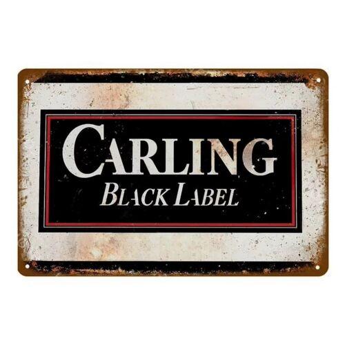 Carling Black Label Vintage Tin Sign Beer Advertising Retro Man Cave Decor 20x30cm