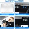 2026 Windshield Sun Shade For Tesla Model Y & Model 3 Lightweight Easy Foldable Car Windshield Sunshade - Sunlight And Dashboard Protection