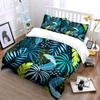 Tropical Leaf Design Bedding Set Exquisite Three-piece Bedding Set Gift for Kids and Adults