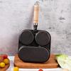 ZISIZ Cast Iron Multi-Section Breakfast Frying Pan
