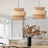 40/50/60CM Hand-woven Classic Design Pendant Lamps Retro Top Selling Rattan Hanging Rattan Home Lighting Decor Accessory