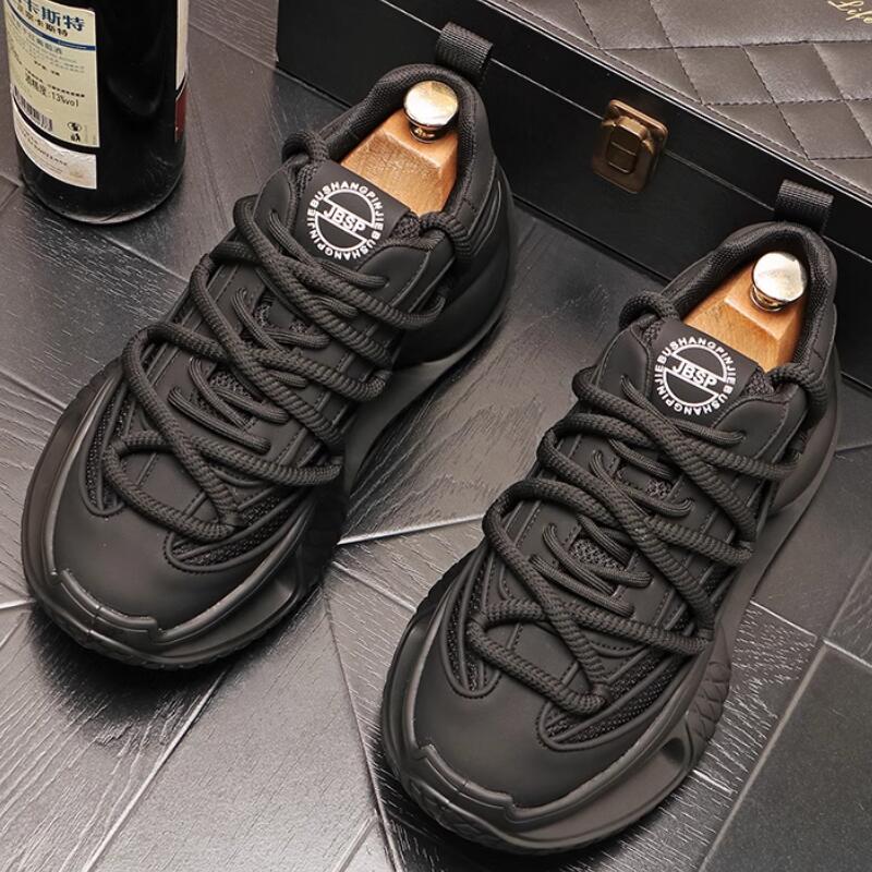 

Fashion new spring and summer flying knit shoes sport mesh top fashion leisure sports men s shoes Zapatillas Hombre a47 44 чёрный