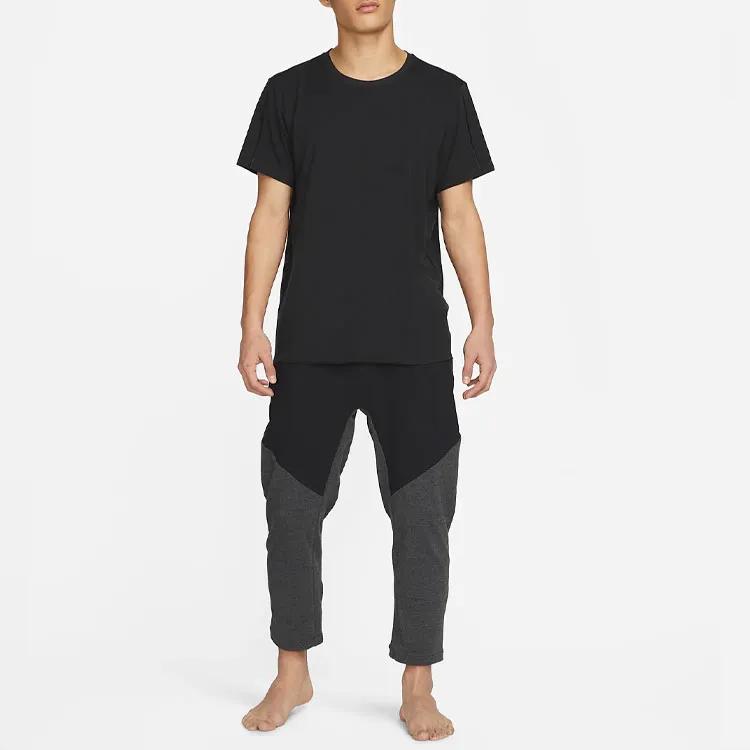 Nike Yoga Dri-FIT Men's CrewNeck Top Black (Unisex) T-Shirts DM7826 010