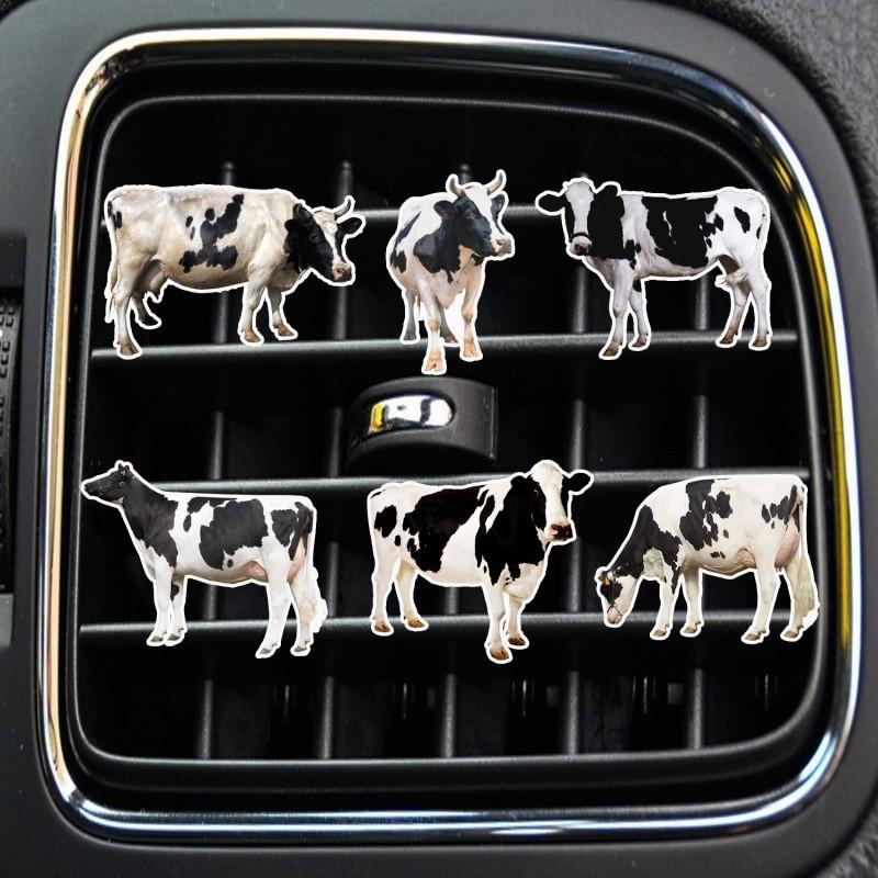 

Cow Car Cute Vent Clip Set Perfume Decoration Aromatherapy Freshener Ornaments