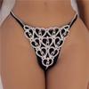 Accessories Rhinestone Claw Chain Body Chain Heart-Shaped Sexy Bikini Diamond Panties Body Chain Direct