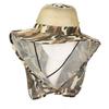 Outdoor Fishing Hat Wide Brim Man Breathable Mesh Fishing Cap Beach Hats Camouflage Sun UV Protection Shade Hat Gardering Hat