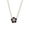Gold-Plated French Court Pearl Flower Necklace - Retro, Simple, Versatile Fashion Clavicle Chain.