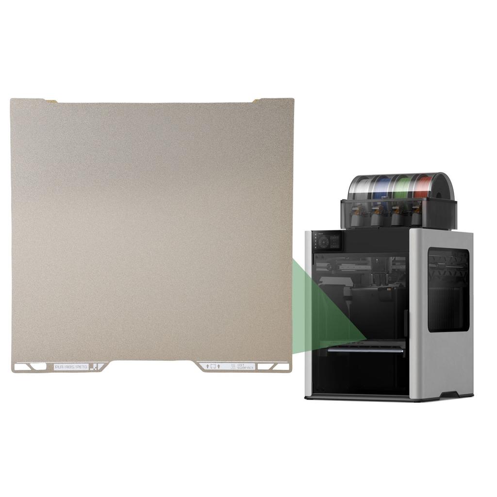 Zweiseitige Bauplatte Ersatz für H2C 3D-Drucker Texturiertes PEI PET Flexibel 335x325mm