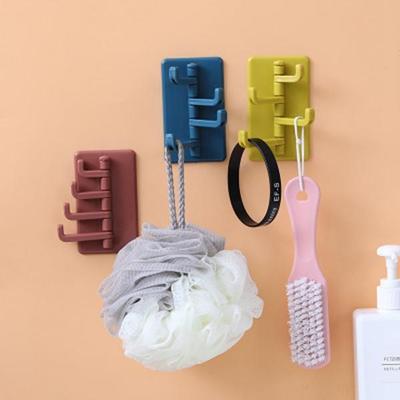 Kreativer Orgel-Wand-Schlüsselanhänger für Badezimmerregal, Küchenhaken, gehäkelter, nietenloser, nahtloser Wandhaken, ABS-Wandhaken