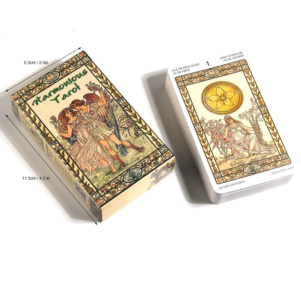 E-HONER Full English Arcanum Tarot 78 Carte Deck Oracle Playing Card Party Board Game