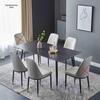 Modern Minimalist Italian Rock Slab Dining Table Set for Small Apartments