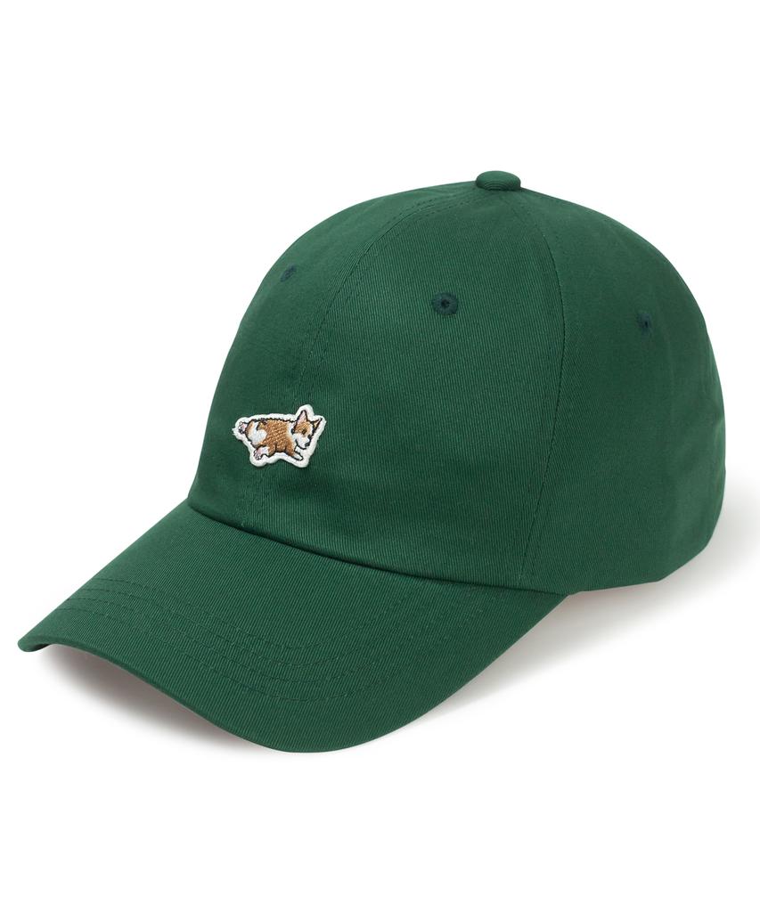 Seunuji Welsh Corgi Butt Patch Ball Cap - Green