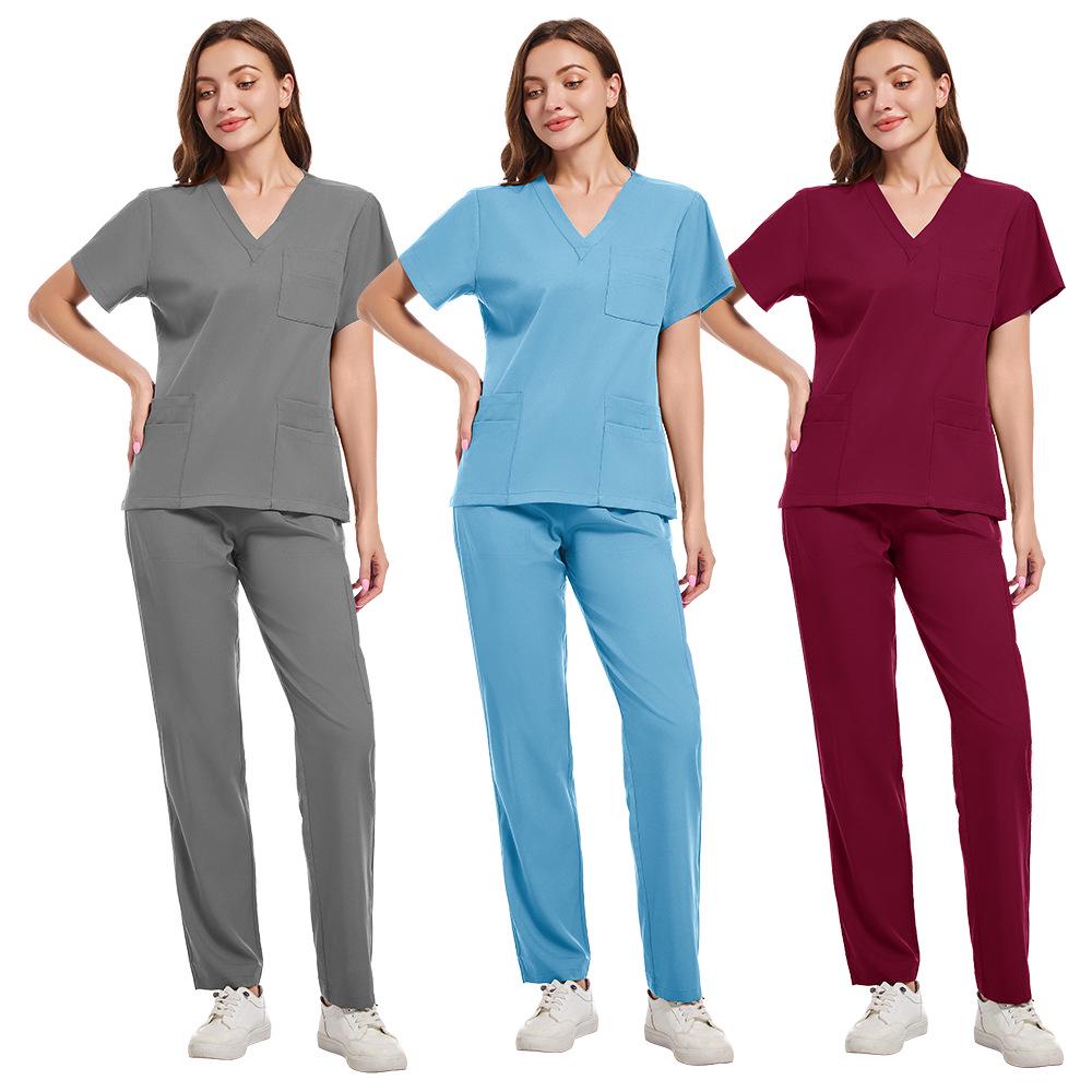 Unisex Medical Scrub Suit - Sweat-Absorbing, Heat-Dissipating Workwear for Hospital Operating Rooms