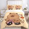 3pcs Anime Cartoon Bear Bedding Set - Includes One Quilt Cover and Two Pillowcases (No Core) - Home Decor, Festival Gift, Polyester Fabric -