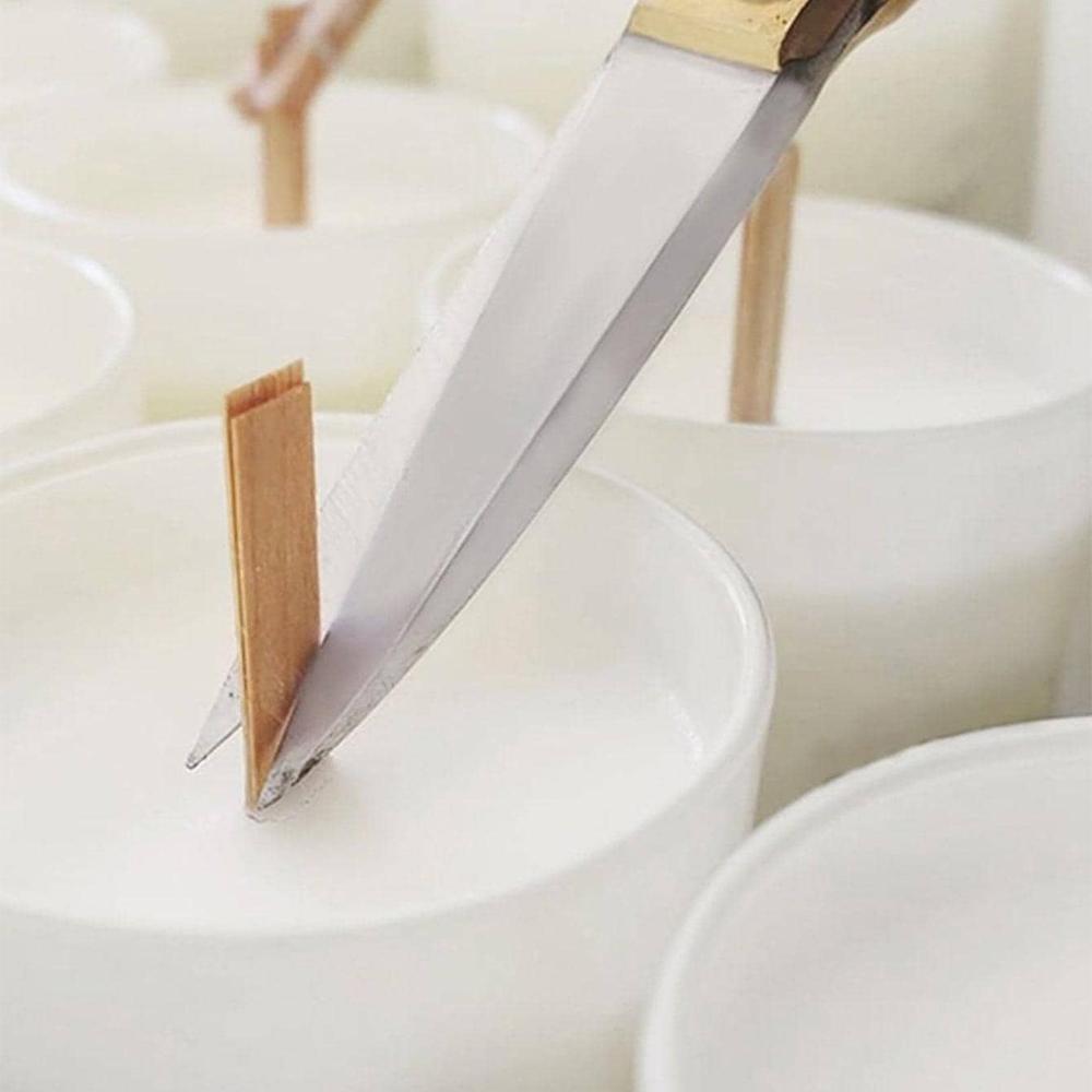 20pcs/40pcs/60pcs- Wooden Candle Wicks,Natural Candle Cores Cross,Soy Wax Wooden Candle Wick Core,with Metal Base For Candle