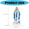 Spiritual Resins Solar Holy Mother Figurine with LED Light Home Garden Ornament top sale