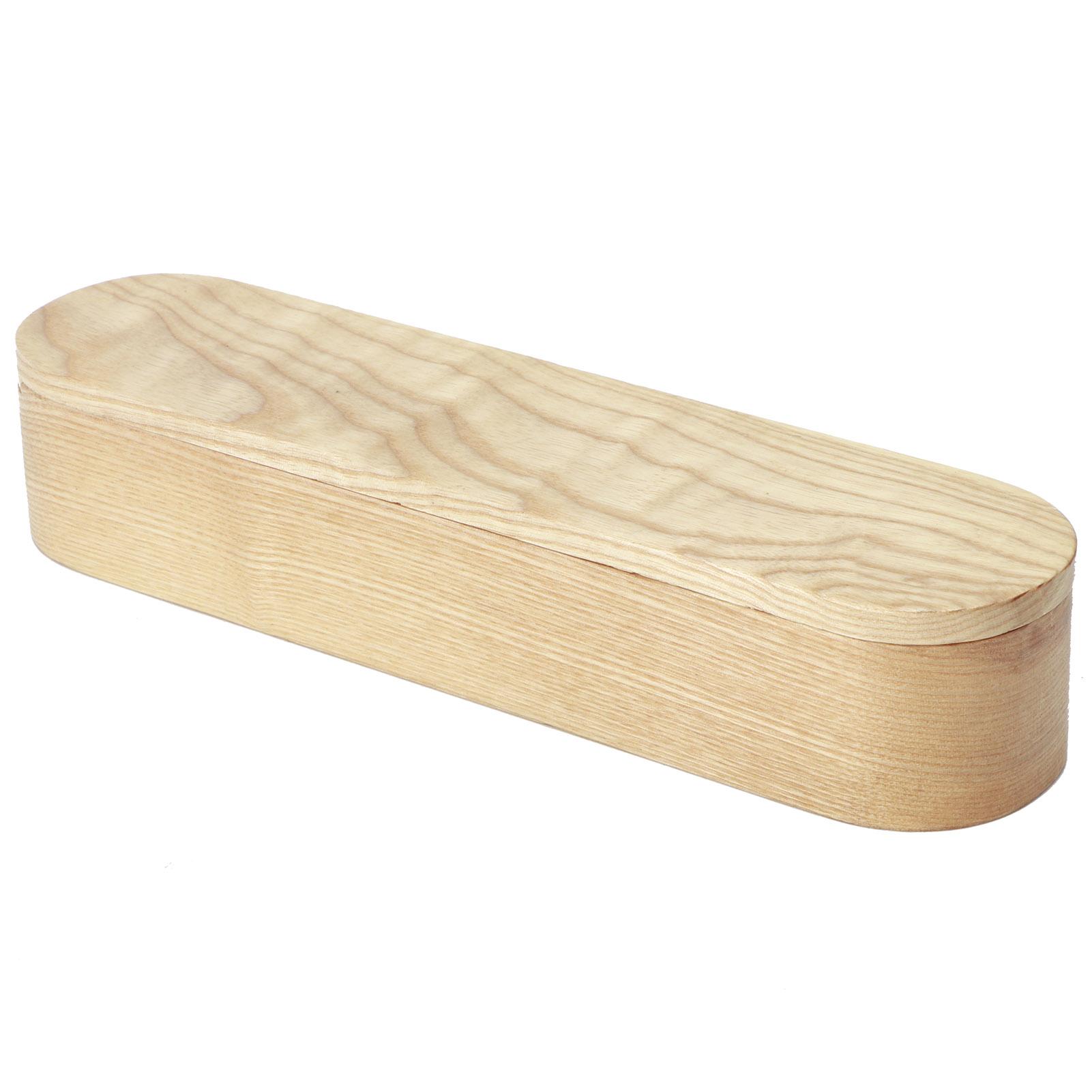 Portable Reusable Wooden Chopstick Spoon Forks Storage Box Case Kitchen Accessory
