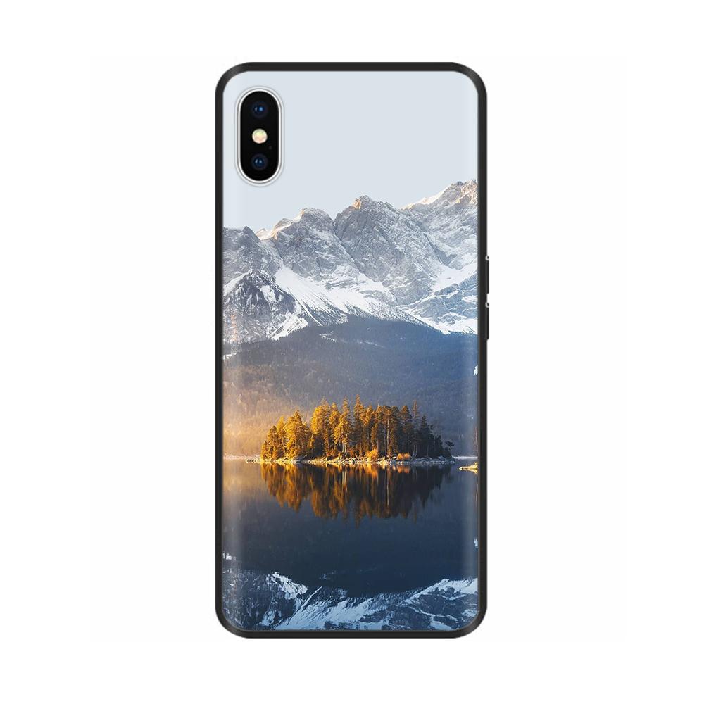 For iPhone X XS Flowers Soft TPU Silicone Phone Cases Shockproof Cover For iPhone X Xs Max XR Soft Liquid Housing Fundas Capa