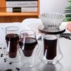 Japanischer Doppelwandiger Glas-Kaffeeextraktionsbecher, gemeinsamer Kaffee-Kännchen-Becher, Verkostungsbecher, Teetasse, Kaffeetasse