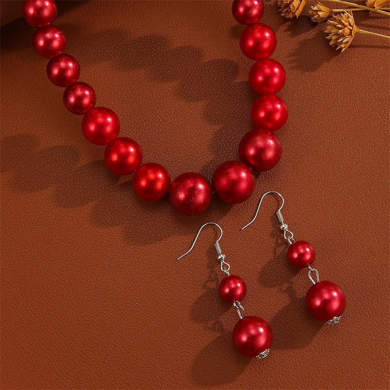 

Нови надходження Барвистий набір намисто та сережок з імітацією цирконів Пластикові круглі намистини Цирконні набори Заява Ручна робота Цирконні подарунки