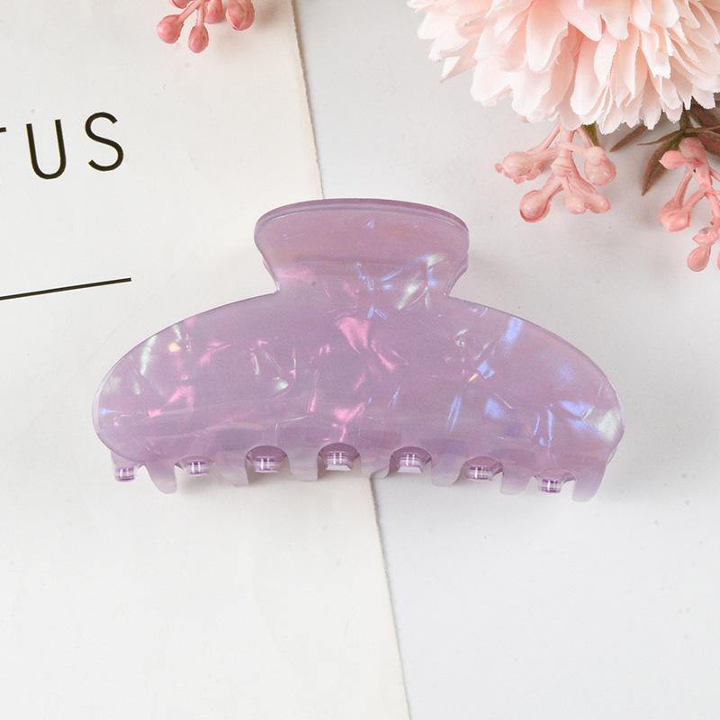 Elegant Multi-Color Acetate Hair Clip - Jelly Shark Grip for Women