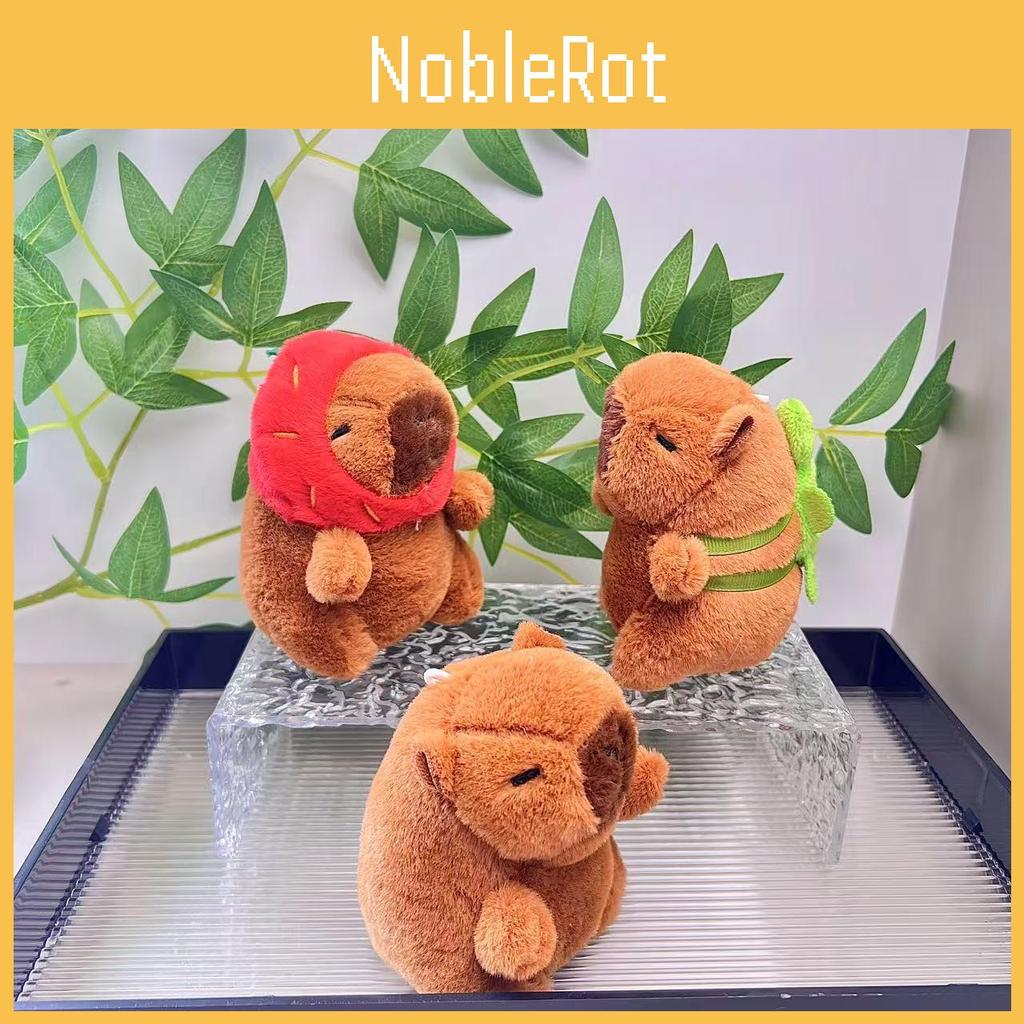 Luxurious Long Plush Capybara Keychain Unique Animal Pendant For Bags And Keyrings