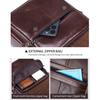 Men Genuine Leather Crossbody Backpack for Business and Commuting, Large Capacity