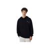 Puma Logo Embroidered Loose Fit Hooded Pullover Drop Shoulder Long Sleeve Sweatshirt Men Sweatshirt Black 940900-01