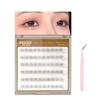 False eyelashes partial use no glue required axis natural long-lasting bundle effect beginner-friendly tweezers (single thread fish tail)