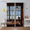 3D Printed Curtains With Sky Pattern Prints For Bedroom, Living Room, Balcony And Kitchen Decorations Can Be Customized 2PCS