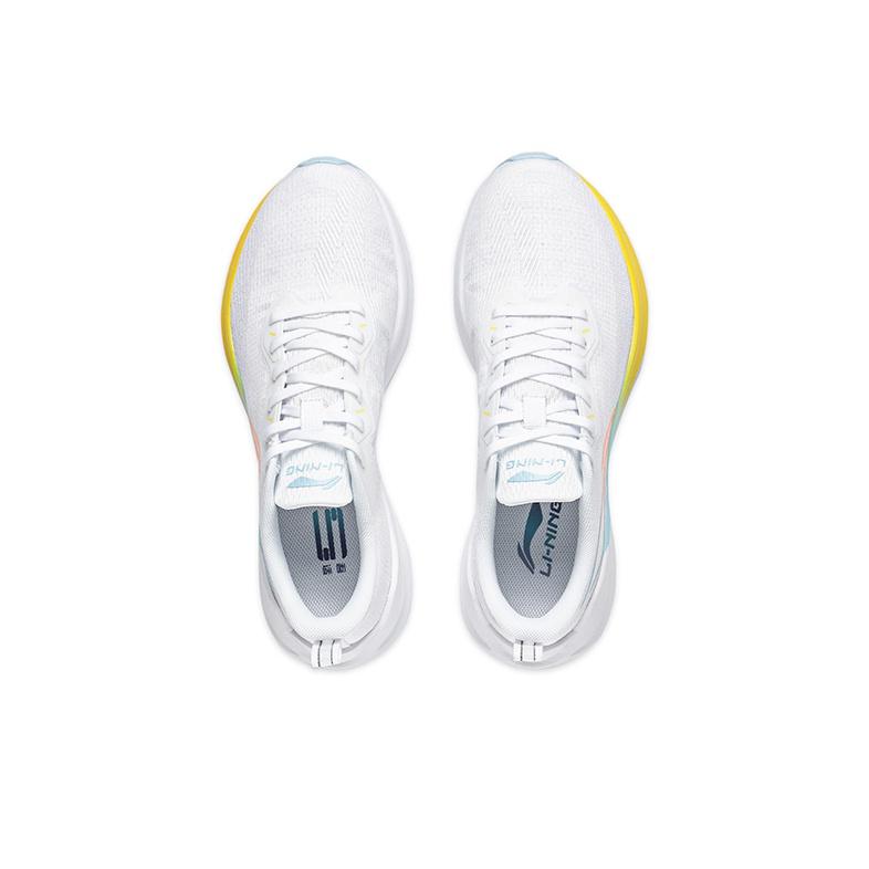 Li Ning Wuyue Fabric Slip Resistant, Abrasion Resistant, Lightweight Low Top Casual Running Shoes Men's White ARST003-7_20241108160422