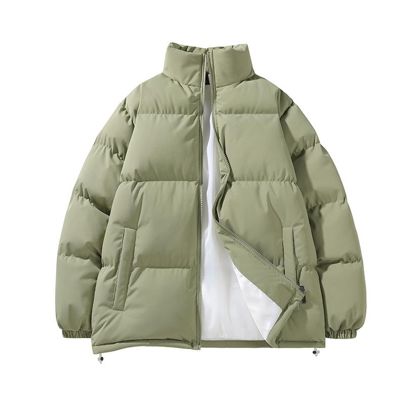 

Зимняя утолщенная хлопковая одежда мужская однотонная повседневная парная одежда с карманами свободная мужская куртка хлопковая одежда теплая трендовая 3XL