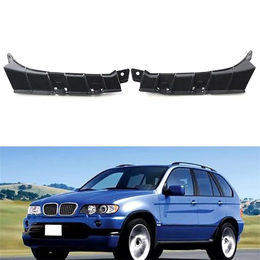 2Pcs Front Bumper Brackets Set For BMW X5 2004-2006 3.0i 4.4i 4.8is Left & Right