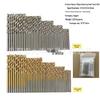 1-3mm Titanium-Plated Twist Drill Set, 100/50pcs, Straight Shank for Manual Use