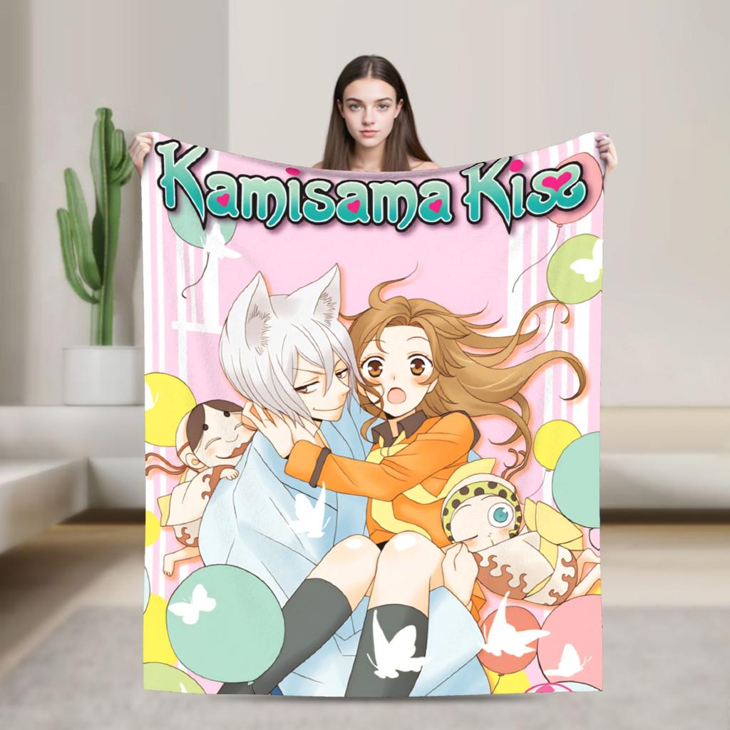 Kamisamas Kiss Anime Hajimemashita Blanket Quality Super Warm Throw Blanket Winter Decorative Bedroom Aesthetic Bedspread