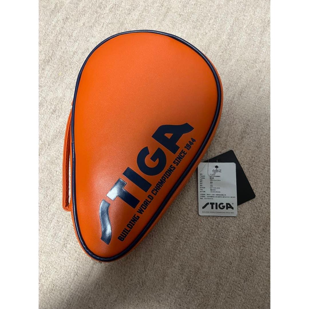 Used STIGA table tennis racket case orange