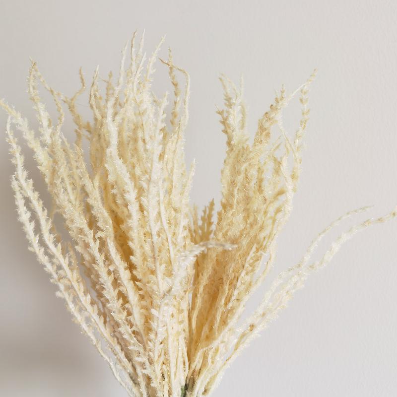 Wabi-Sabi Retro Floral Arrangement with Eucalyptus & Reed Grass for Home Decor & Photography