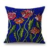 Modern Polka Dots Art Flower Vase Butterfly Pumpkin Yayoi Kasuma Japanese Style Cotton Linen Sofa Pillow Case Car Cushion Cover