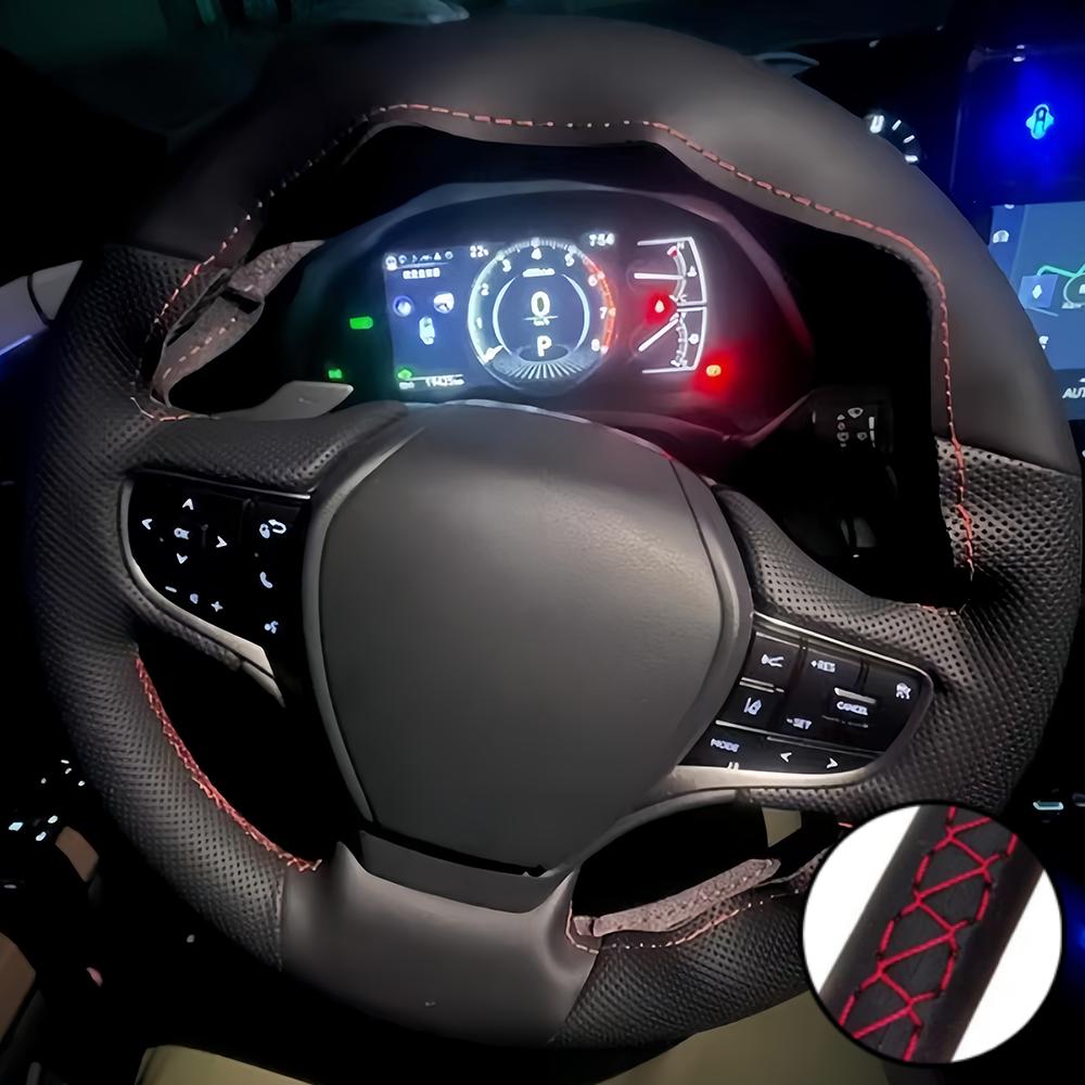 For Lexus NX ES LS Es200 300h Rx300 Nx200 Ct200h Car Accessories Hand Stitched Artificial Leather Non-slip Steering Wheel Cover