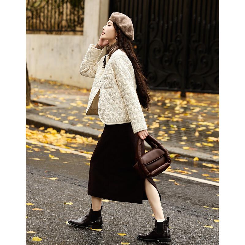 Women's Winter Round Neck Padded Short Coat