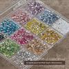 Cut Small Round Rhinestones With High-Shine Finish Flatback Inlay Nail Art Crystals For Uv Gel Nails Or Stage Makeup