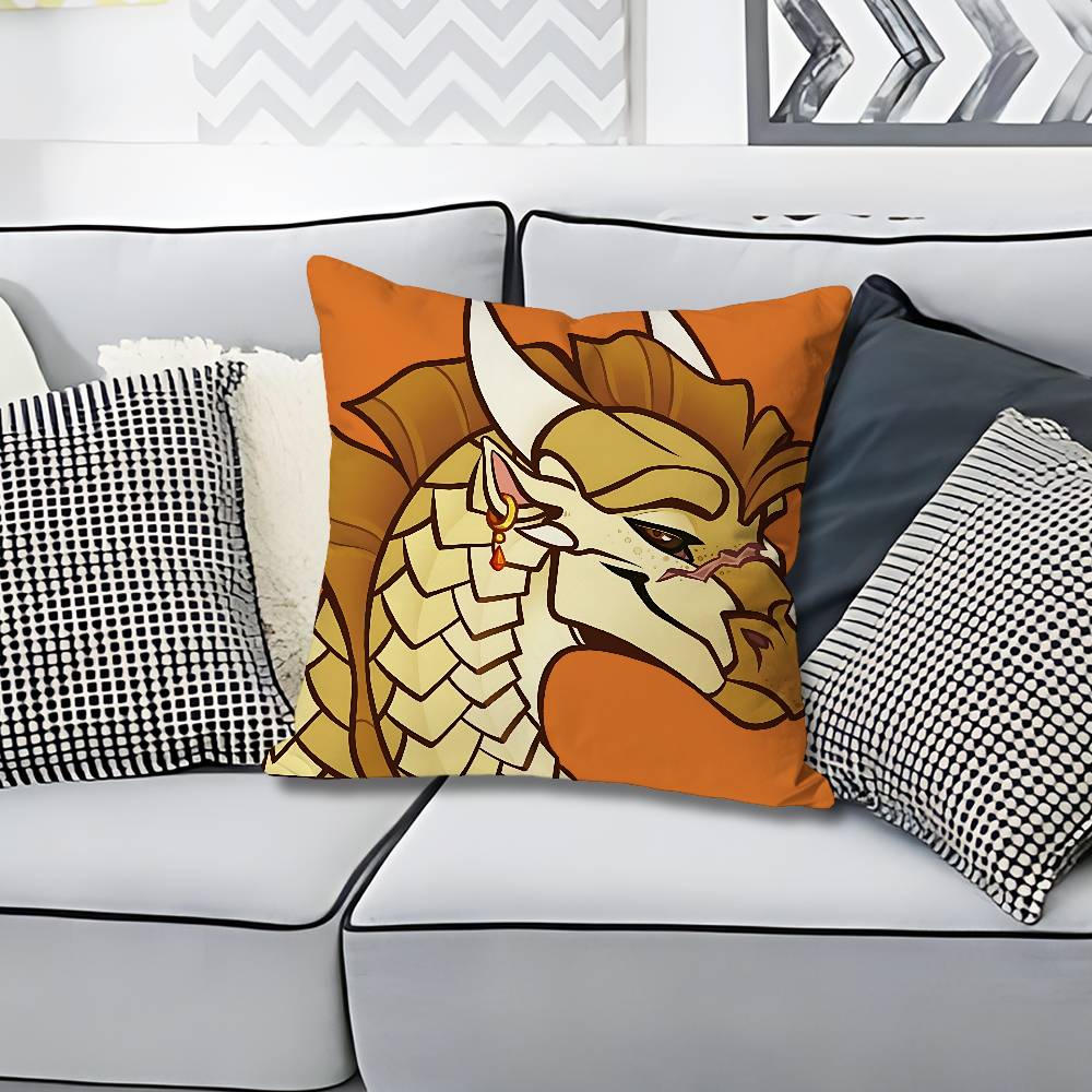 WWings of FFire Dragon Various Sizes Square Pillow Case For Car Home Bedchamber Decor Custom Valentine gift