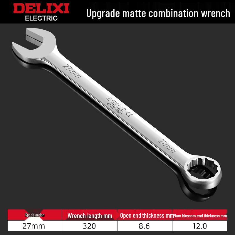 Delixi No. 10-13 Open-End Box-End Double-Ended Wrench Set