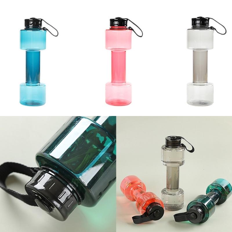 700ml Water Bottle Dumbbell Shaped Bicycles Drinking Bottle Leakproof Bottle For Gym, School, Cycling, Outdoor Sports