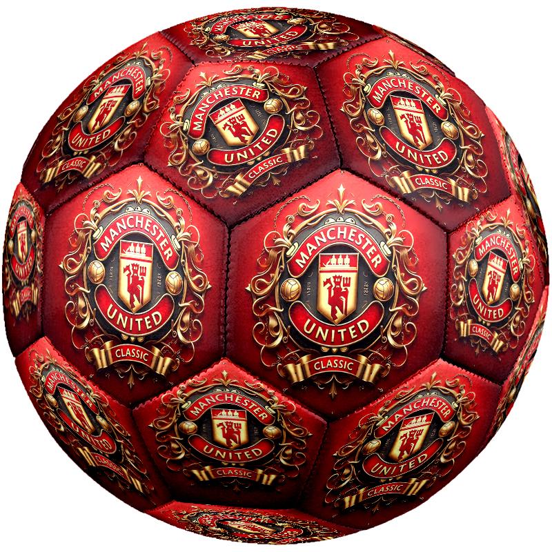 1 pz Pallone da Calcio Standard Taglia 5, Palloni da Calcio, Pallone da Calcio con Motivo Manchester United Manchester City, Cucito a Macchina, Pallone per Allenamento e Partita all'Aperto
