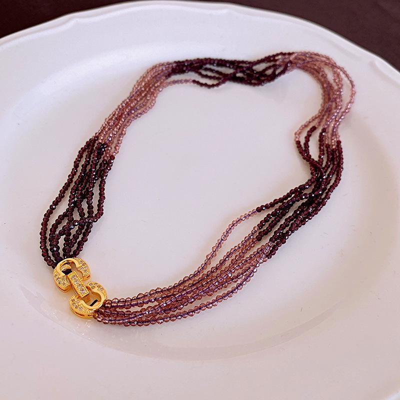 Dopamine Pearl Necklace: Retro Court Style Versatile Clavicle Chain for Women